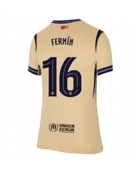 Billige Fotballdrakt Barcelona Fermin Lopez #16 Replika Bortedrakt Dame 2025-26 Kortermet Billige Fotballdrakt Barcelona Fermin Lopez #16 Replika Bortedrakt Dame 2025-26 Kortermet